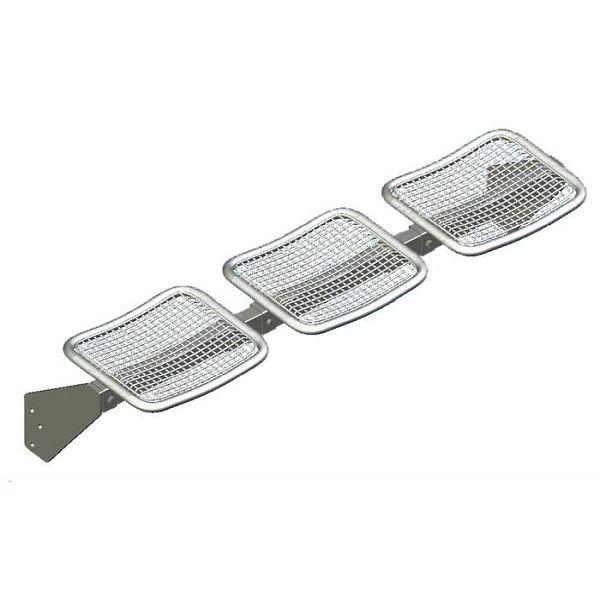 Stein HGS Sitzbank -Face- für Wetterschutzeinrichtungen, RAL9005 schwarz, 23823