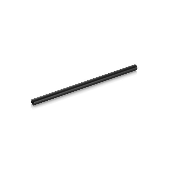 WAS Glastrinkhalm mit Bürste Set NOCTURN, 15 cm, Ø 8 mm, schwarz, Glas, VE: 50 Stück, 8330115