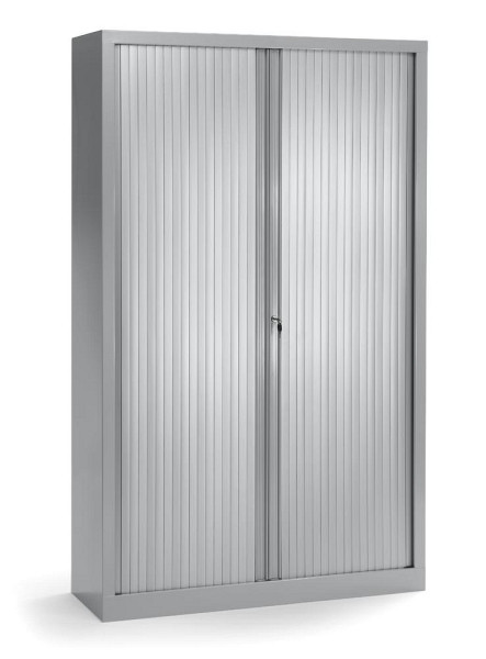 Deskin Rollladenschrank, Alusilber, 1200 x 430 x 1980 mm, 330967