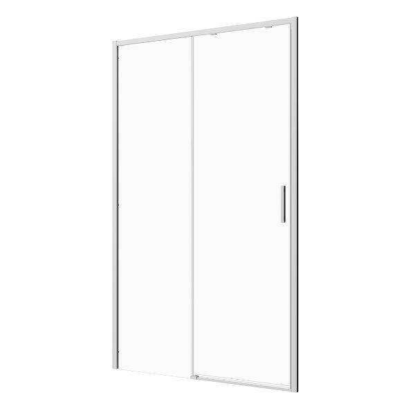 Sanotechnik Schiebetür chrome 140x200 cm 6mm ESG Easy-Clean/Soft-Close, SLS140
