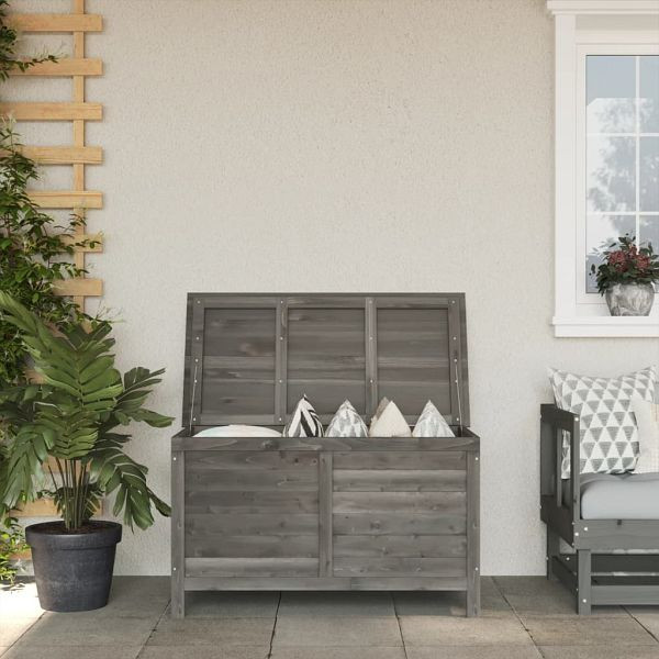vidaXL Gartentruhe Anthrazit 99x49,5x58,5 cm Massivholz Tanne, 364754
