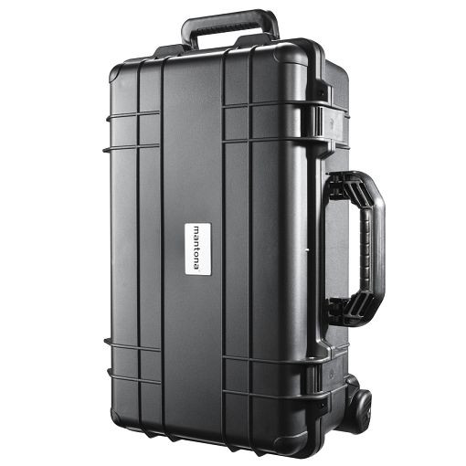 Mantona Outdoor Schutz-Trolley, Wasserdicht, stoßfest, staubdicht, Maße außen: ca. 51x40x20cm, 1018510