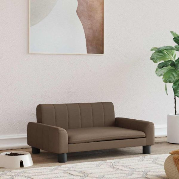 vidaXL Hundebett Braun 70x45x30 cm Abmessung Stoff, 171860
