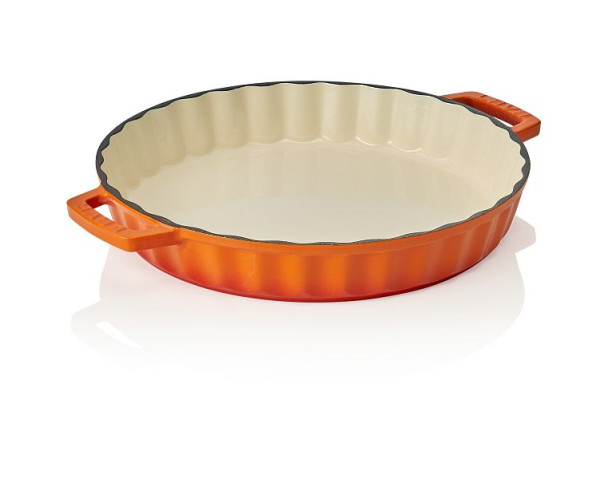 WAS Bräter Durchmesser oben 30,5 cm, Höhe 5 cm, orange, 364601030