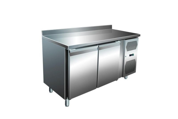 A&S Polarny VIP Kühltisch mit 2 Türen und Aufkantung -2 bis +8°C 1.360x600x960 mm, KT-VIP-600-2A