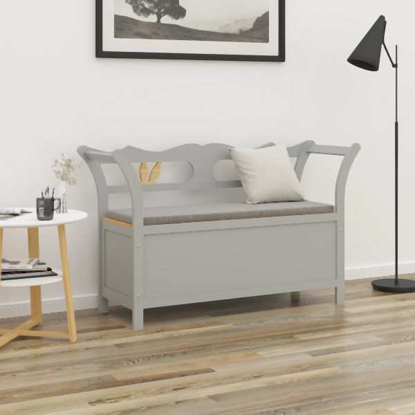 vidaXL Sitzbank Grau 107x45x75,5 cm Massivholz Tanne, 351775
