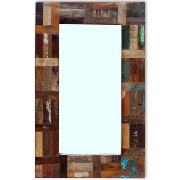 vidaXL Spiegel Altholz 80x50 cm, 243329