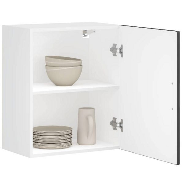 vidaXL Küchen-Hängeschrank Porto Schwarz Holzwerkstoff, 854039