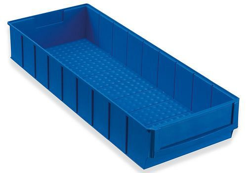 DENIOS Regalkasten classic-line A3-B, PP, 185 x 500 x 81 mm, blau, VE: 8 Stück, 265161