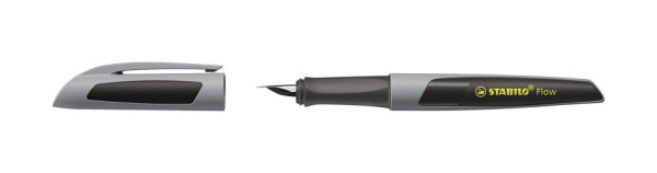 STABILO Füller - Flow ACTIVE in grau - Einzelstift - inklusive Patrone, 5073/9-41
