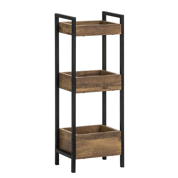 SoBuy Badezimmeregal mit 3 Regalböden 28x20x74 cm, Funktional, FRG226-F