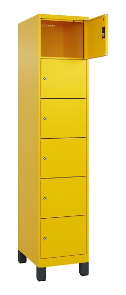 C+P Schließfachschrank Evolo PLUS, mit Füßen, 6 Fächer, 1950x400x500mm, 1023/10, 049010-126 S10022