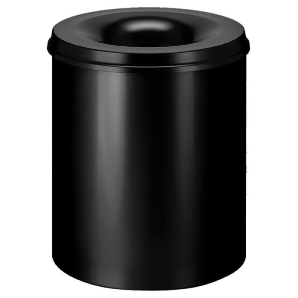 STEIN HGS Feuerlöschender Papierkorb, schwarz, 80 Liter, 83729.0024