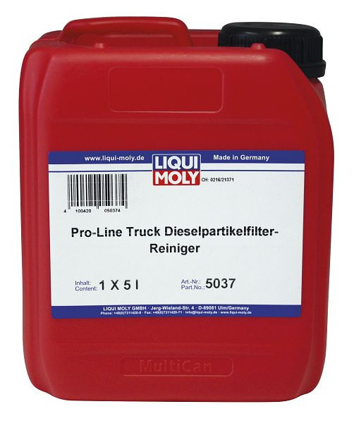 LIQUI MOLY Pro-Line Truck Dieselpartikelfilter-Reiniger, Kanister Kunststoff, VE: 5 Liter, 5037