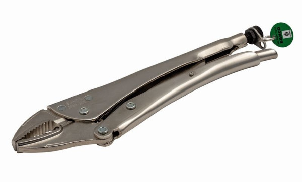 Bahco Selbstverriegelnde Gripzangen mit geschwungenen Backen und fester Metallplatte, 140 mm, TAH2953-140