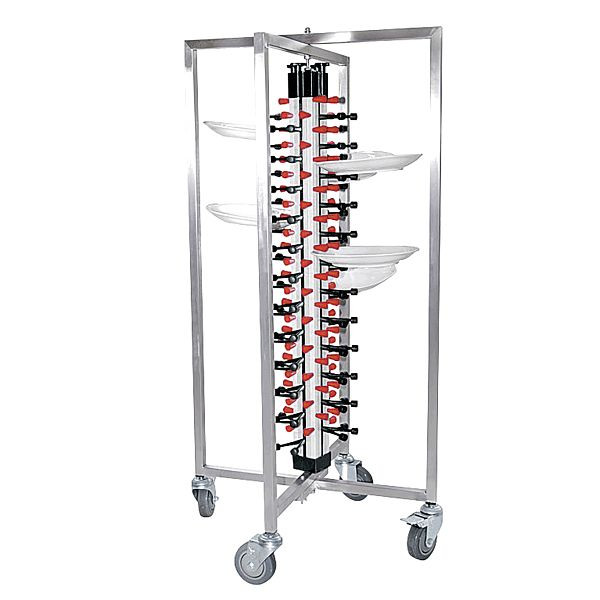 WAS Tellerstapelsystem für 48 Teller, 65 x 59 x 126 cm, 9946048