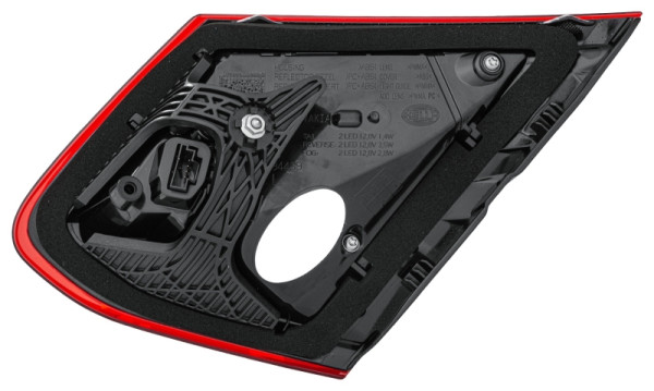 HELLA Heckleuchte, LED, innerer Teil, für u.a. Mercedes-Benz C-Class Coupe (C205), SAE, für Rechtsverkehr, links, 2TZ 011 787-311