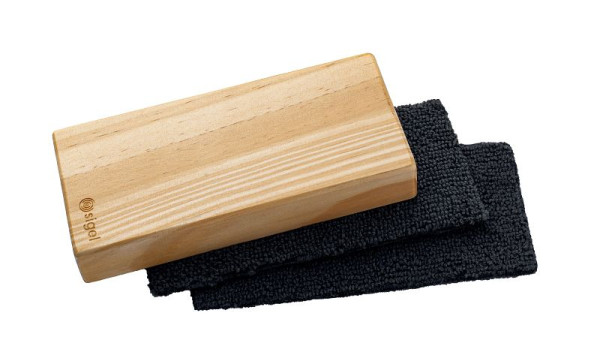 sigel Holz-Board-Eraser Reinigungsschwamm - magnetisch, Holz beige, 130 x 60 mm, BA120