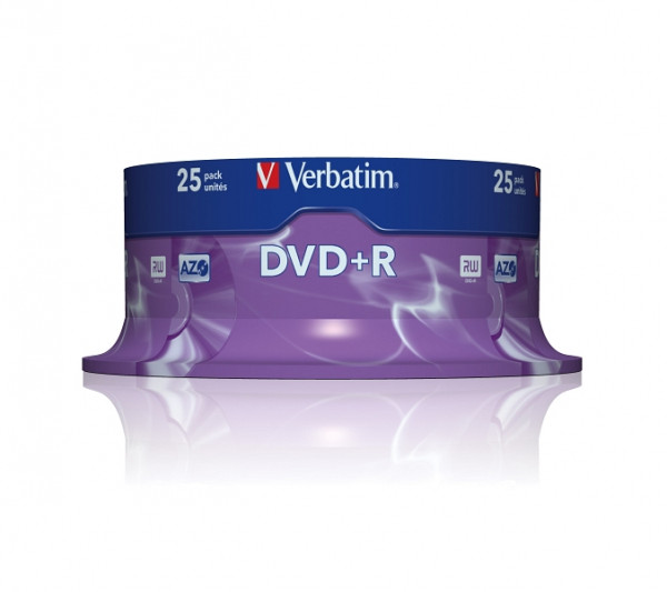 Verbatim DVD+R AZO 4.7GB 16x 25er Spindel, 43500