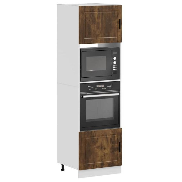 vidaXL Herdumbauschränke 2 Stk. Porto Räuchereiche Holzwerkstoff, 3315056