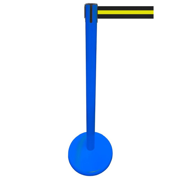 Stein HGS Personenleitsystem -P-LINE Future-, Metall/ blau, schwarz/gelb/schwarz waagerecht (gestreift), mit magnetischem Gurtendstück, 12793-0504