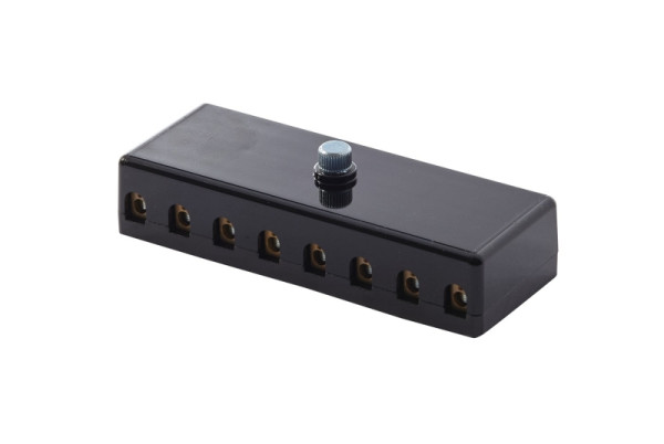 HELLA Sicherungsdose, 8-polig, 8A, schwarz, Stecker: Schraubkontakt, 8JD 002 290-201