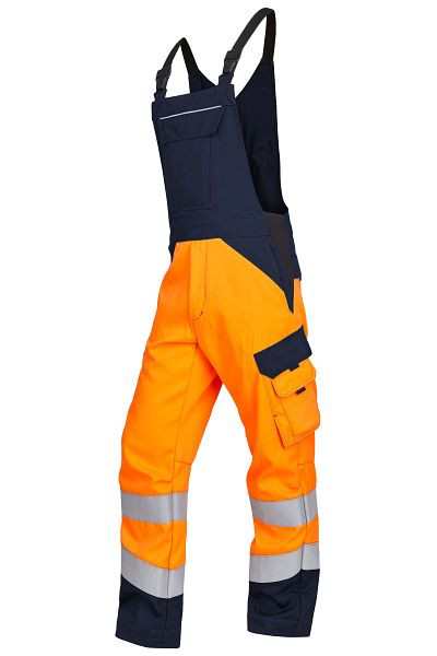 ROFA Latzhose 2382, Größe 56, Farbe 375-leuchtorange-marine, 6652382-375-56
