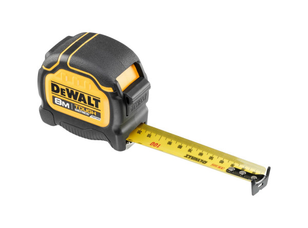 DeWalt Bandmaß Tough Tape 8m x 32mm Fallschutz bis 30m BladeArmor, DWHT36928-0