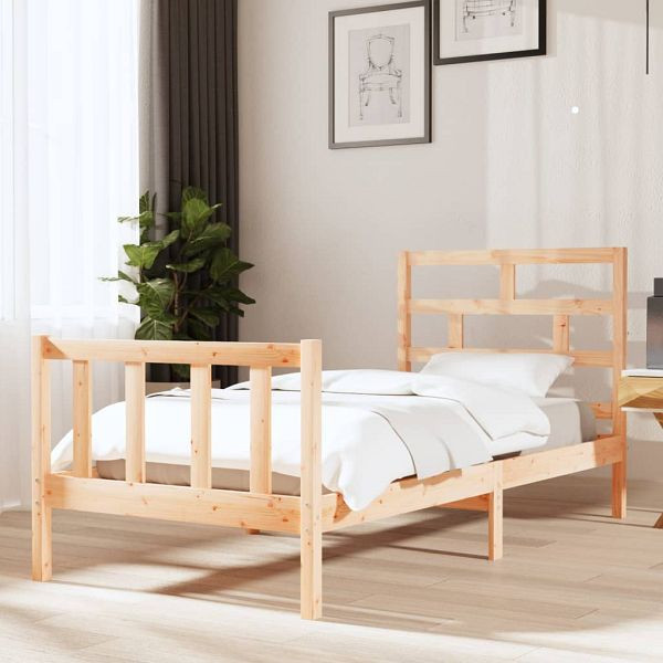 vidaXL Massivholzbett Kiefer 90x190 cm, 3101313, 8720286963005