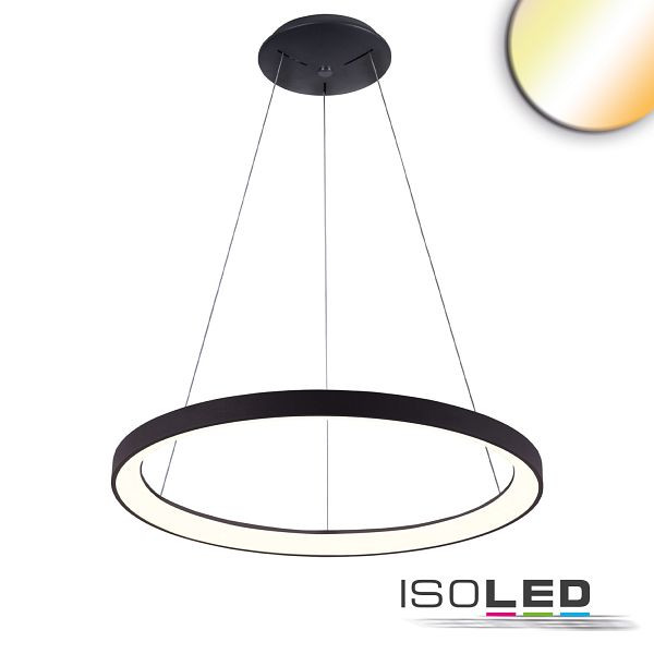 ISOLED LED Hängeleuchte Orbit 580, schwarz, 48W, rund, ColorSwitch 3000/3500/4000K, dimmbar, 115649