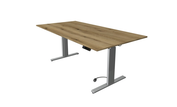 Kerkmann Sitz-/Stehtisch Move 3 tube, B 2000 x T 1000 mm, elektrisch höhenverstellbar von 720-1200 mm, Eiche, 10233555