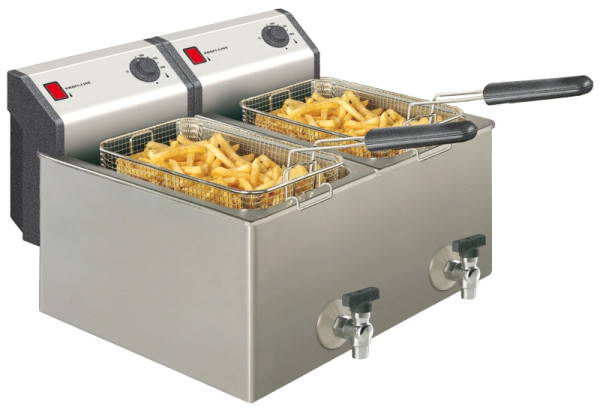 Neumärker Elektro-Fritteuse 2x 8 Liter, 00-00149, 4022955001495