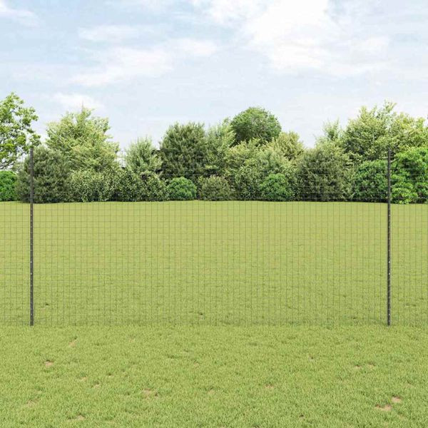 vidaXL Zaunpfosten 11 pcs Grau 160 cm Stahl, 42006289
