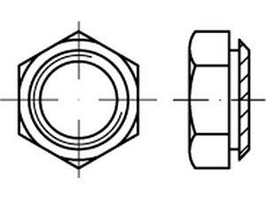 ART 88106 Setzmuttern M 8 / 1,9 Stahl gehärtet, galvanisch verzinkt VE=K (100 Stück)