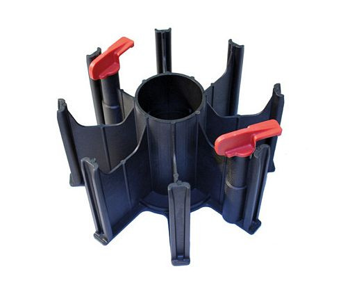 ELMAG Spulenadapter für Drahtrolle 15 kg, 8-armig mit Knebel, 54910