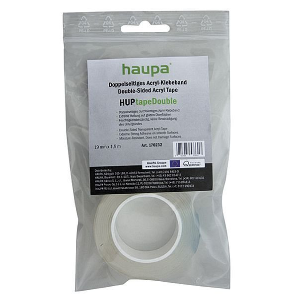 Haupa doppelseitiges Acryl-Klebeband HUPtapeDouble, 170232
