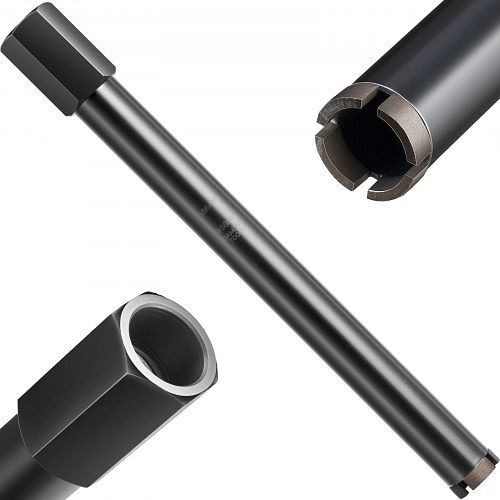 VEVOR Nass-Diamantkernbohrer 38 mm, 356 mm Tiefe, 1-1/4 Zoll-7, für Stahlbeton/Ziegel/Mauerwerk, QXZTSS114YC7PPG8E001V0