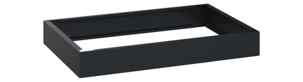 C+P Unterbauten Classic PLUS, C auf 100 mm hohem Sockel, Schwarzgrau, 100 x 800 x 500 mm, Stahl-Sockel, 08000-7000805 S10001