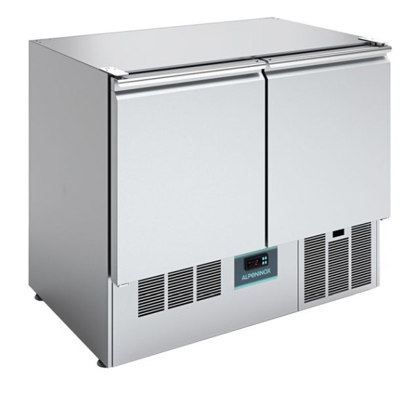 Alpeninox Kühltisch KKM 102, für GN 1/1, steckerfertig, Umluftkühlung, 402729621