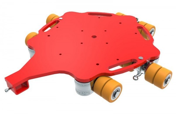 HTS ECO-Skate® ROTOflex Rotationsfahrwerk RF64, mit Gummibelag und PU-Rollen, 100640440