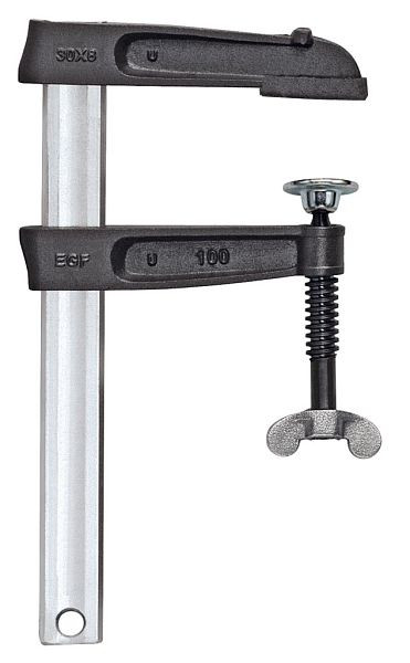 KUKKO Pol-Schraubzwinge, Spannweite x Ausladung der Spannzwinge: 150 x 80 mm, VE: 10 Stück, 441-580