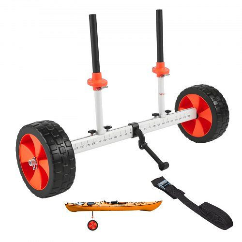 VEVOR Kajakwagen 113 kg, 25,4 cm Reifen & Spanngurt, für Kajaks, Kanus, Paddleboards, 900x580x575 mm, CZSPHTTC10INTL5QS001V0