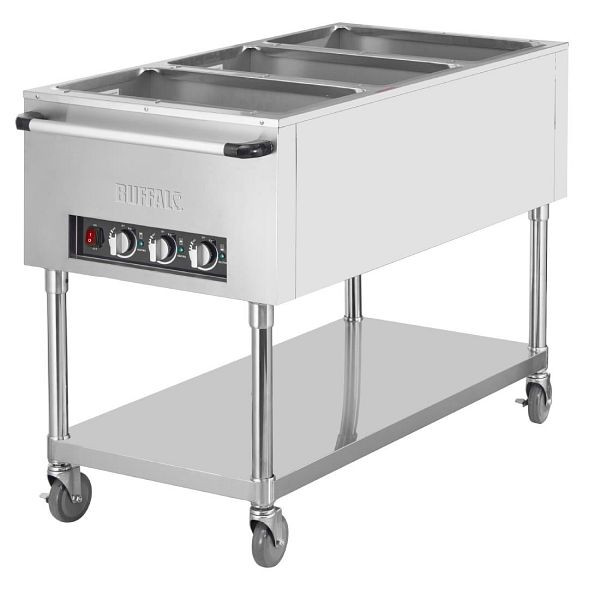 Buffalo Mobiler Bain-Marie Trolley 3x 1/1GN, JB984