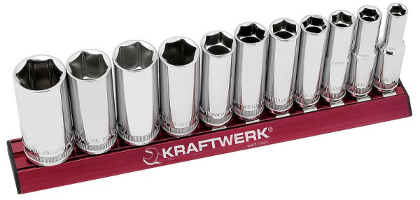 Kraftwerk Steckschlüssel-Satz lang, MAGALU 3/8", 11-tlg, 201990