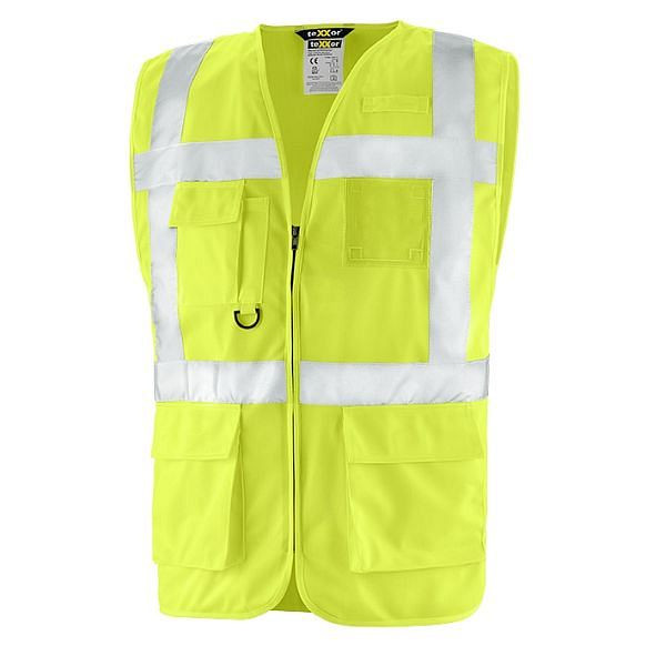 teXXor Warnschutz-Weste DUNDAS, Farbe: leuchtgelb, Größe: 5XL, 4208-5XL