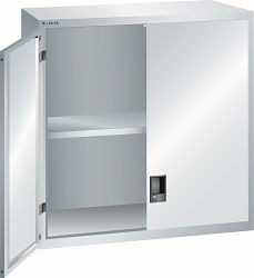 LISTA Aufsatzschrank 54x27E (BxTxH) 1023x572x1000mm KEY Lock, Lichtgrau, Flügeltür, Vollblechtür, 62.640.020