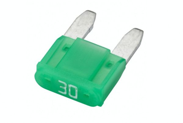 HELLA Sicherung, Mini-Flachstecksicherung, mit LED, 30A, Spannung bis: 32V, grün, 8JS 728 596-252
