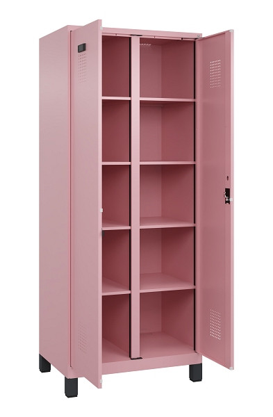 C+P Wäsche-Spind Evolo PLUS, mit Füßen, 2 Abteile, 1950x800x500mm, 3015/3015, Verschluss Zylinderschloss, 049012-22B S10051