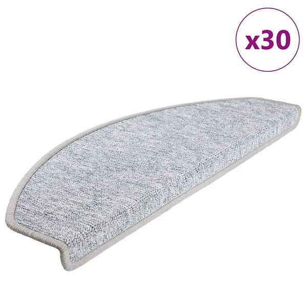 vidaXL Stufenmatten 30 Stk. Hellgrau 65x24x4 cm, 3365752
