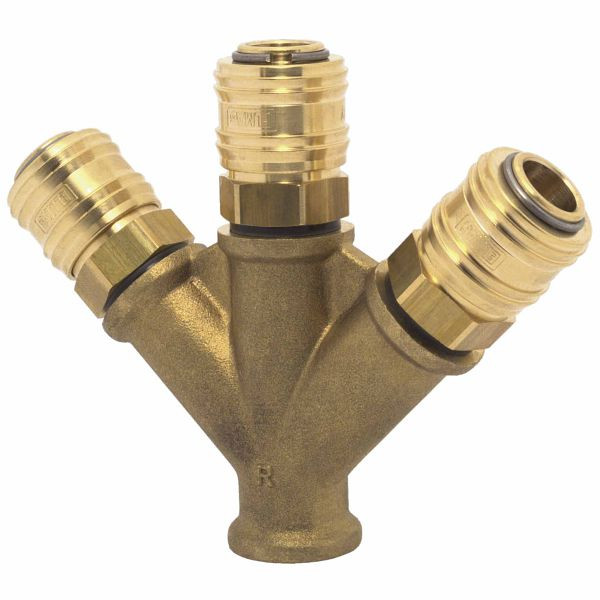 ELMAG 3-fach-Verteiler, IG 1/2', Messing, 42343, 9004853423437
